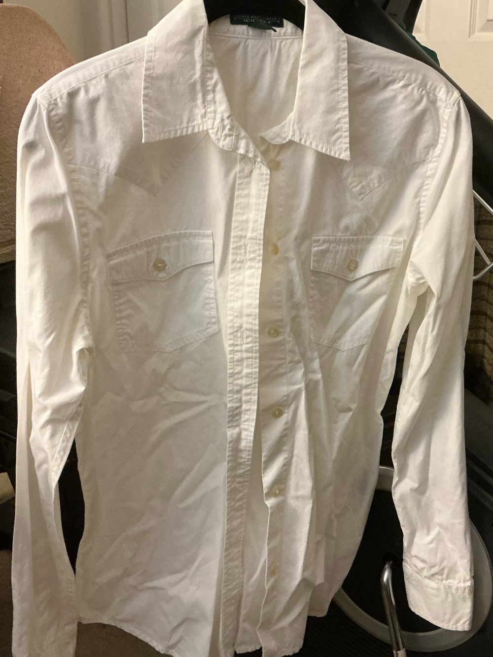 Polo by Ralph Lauren White Women's Button-Down Western Shirt